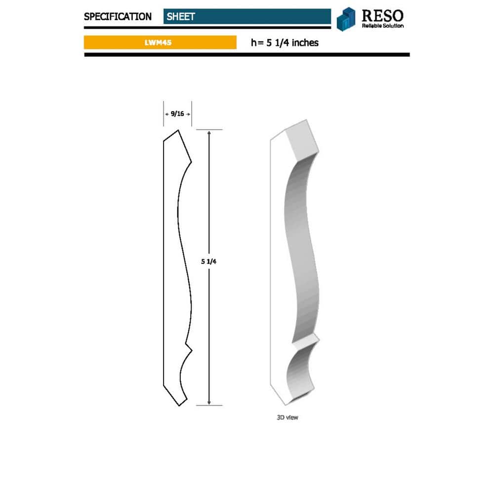 Primed Finger-Jointed Pine Crown Moulding 96-inch
