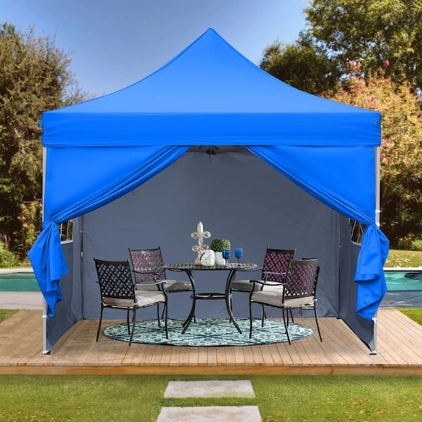 Dropship VEVOR 10x20 FT Pop Up Canopy With Removable Sidewalls, Instant  Canopies Portable Gazebo & Wheeled Bag, UV Resistant Waterproof, Enclosed Canopy  Tent For Outdoor Events, Patio, Backyard, Party, Parking to Sell