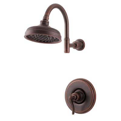 Ashfield 1-Handle Shower Faucet Trim Kit in Rustic Bronze (Valve Not Included)