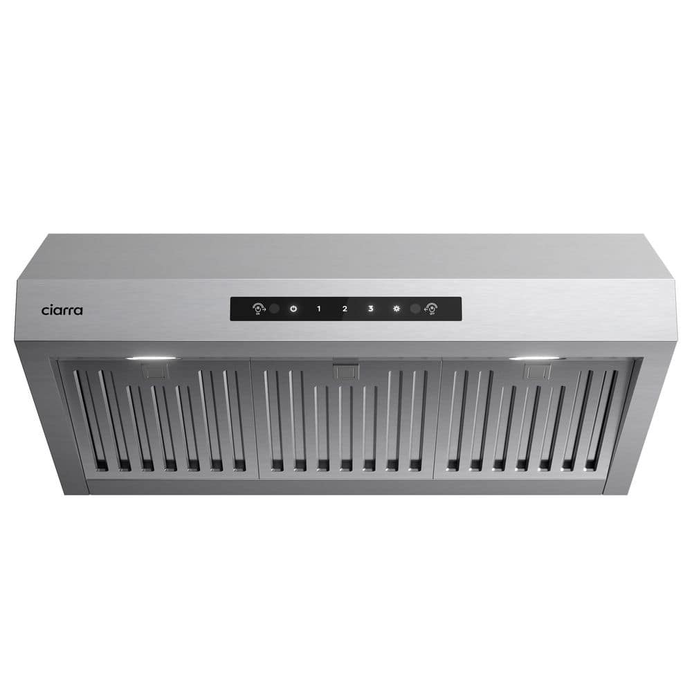 30 in. 650 CFM Convertible Under Cabinet Range Hood in Stainless Steel with Wave Gesture and Touch Controls price history on PriceWatchPro