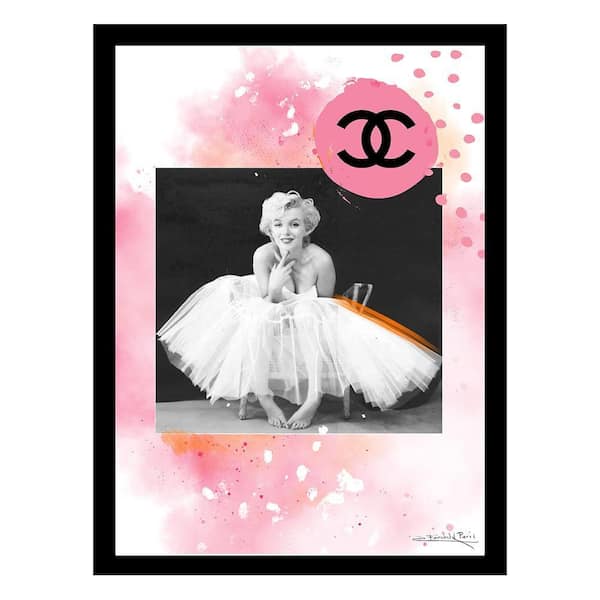 VENICE BEACH Collections Marilyn Monroe Designer Fashion by Fairchild Paris1-Piece Framed Graphic Print Abstract 18 in. x 14 in.