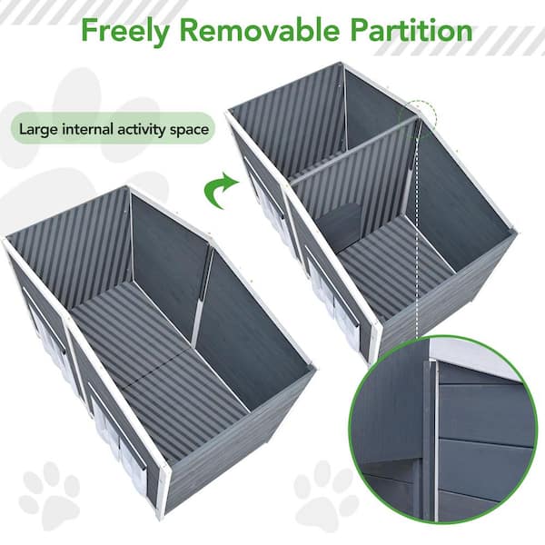 Tangkula Extra Large Portable Folding Cat Soft Crate w/ 4 Lockable Wheels  Cat Carrier