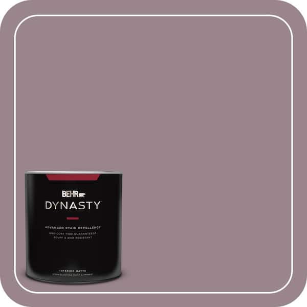 BEHR DYNASTY 1 qt. Home Decorators Collection #HDC-CL-05 Orchard Plum One-Coat Hide Matte Interior Stain-Blocking Paint & Primer