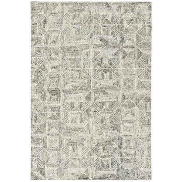 SAFAVIEH Abstract Light Green 6 ft. x 9 ft. Geometric Area Rug