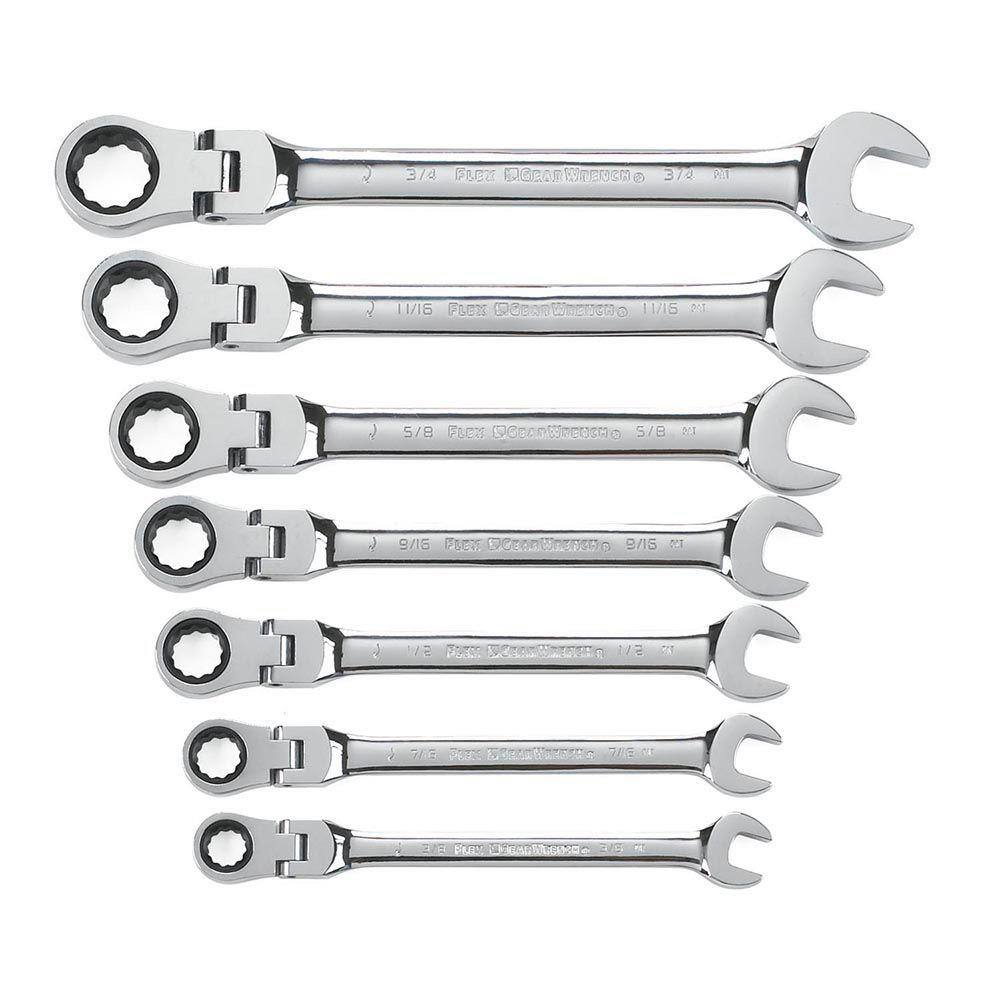 Uniweld 70074 Offset Ratchet Wrench – 1/4 & 3/16 Square Openings, HVAC/Refrigeration Tool
