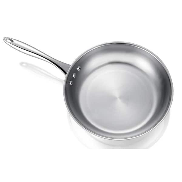  10 Stainless Steel Pan by Ozeri, 100% PTFE-Free Restaurant  Edition