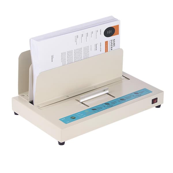 Thermal Binding Machine, 500 Sheets Capacity, Book Binder 50mm Binding Thickness, Documents White Food Vacuum Sealer