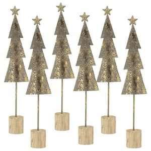 Iron Trees - Set of 6 - Gray