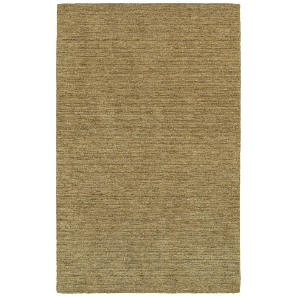 Aiden Gold/Gold 10 ft. X 13 ft. Solid Area Rug