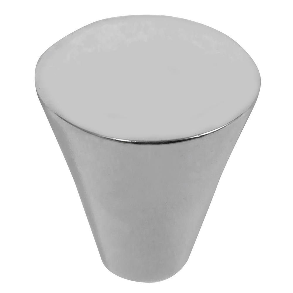 Laurey Delano 1 in. Chrome Large Cone Knob 26126 The Home Depot