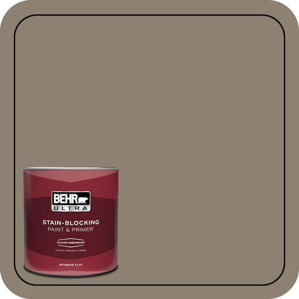 BEHR ULTRA 1 qt. #720D-5 Mocha Accent Extra Durable Flat Interior Paint & Primer