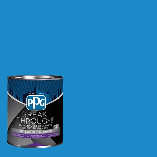 1 qt. PPG1240-6 Newport Blue Semi-Gloss Door, Trim & Cabinet Paint