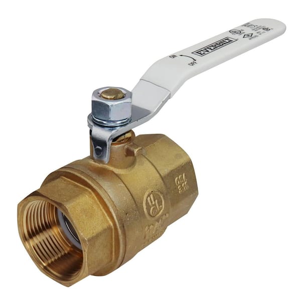 1-1/4 in. FNPT x 1-1/4 in. FNPT Lead Free Brass Full Port Threaded Ball Valve