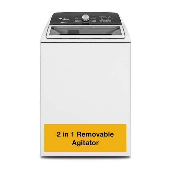 4.7 - 4.8 cu. ft. Top Load Washer in White with 2-in-1 Removable Agitator and Deep Water Wash option