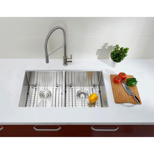Glacier Bay Professional 33 in. Undermount 16G Stainless Steel 50