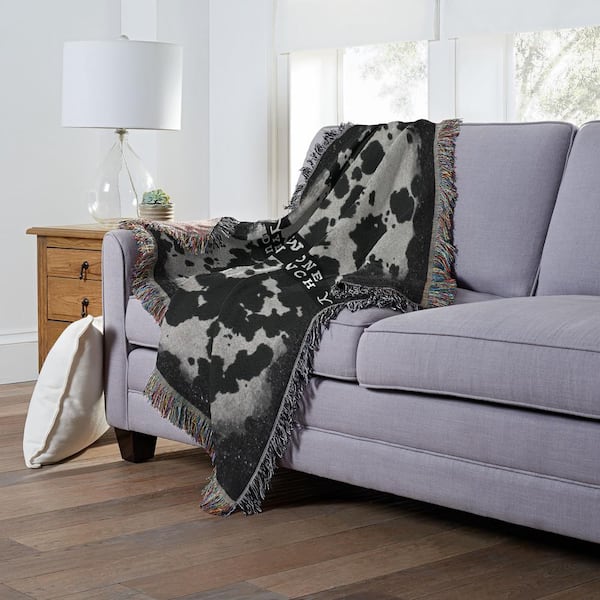 Yellowstone Cowhide Woven Tapestry Throws