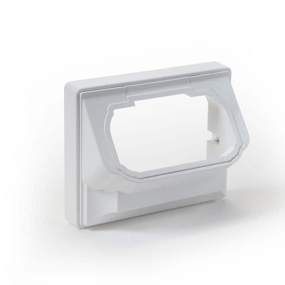 7.75 in. x 4.25 in. White Stair Bracket Kit for Composite Deck Railing with Black Square Aluminum Balusters (4-Pack) price history on PriceWatchPro