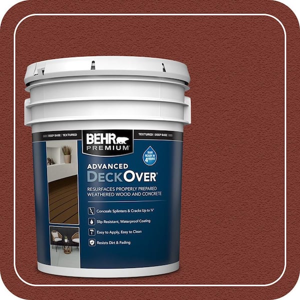 5 gal. #SC-330 Redwood Textured Solid Color Exterior Wood and Concrete Coating