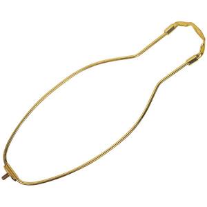 9 in. Polished Brass Detachable Harp