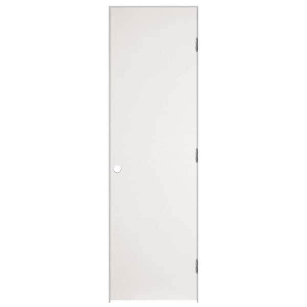 Masonite 30 in. x 80 in. Flush Hardboard 20-min Fire Rated Solid Core Smooth Primed White Composite Single Prehung Interior Door