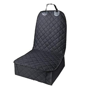 Tidoin Simple Deluxe Dog Car Seat Cover for Back Seat with Mesh Window, Scratchproof and Nonslip Dog Hammock