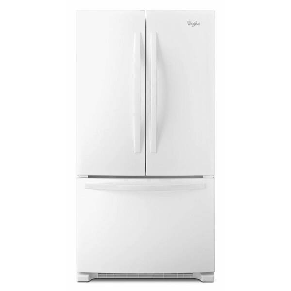 Whirlpool 33 in. W 22.1 cu. ft. French Door Refrigerator in White