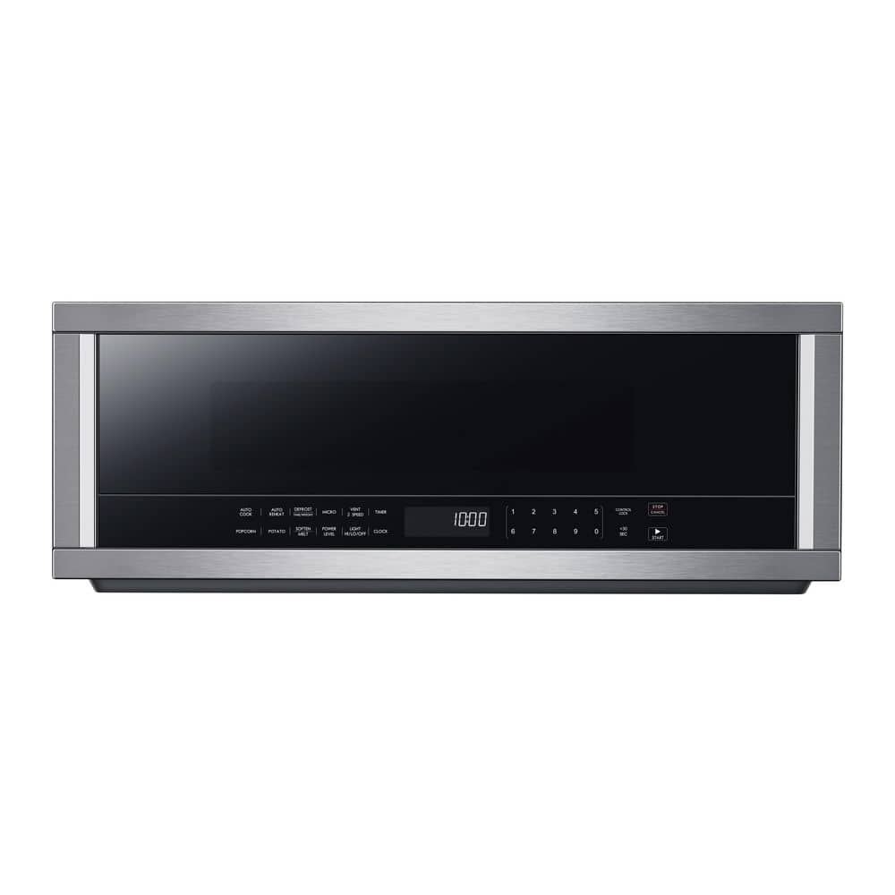Vissani 1.2 cu. ft. Slim Over the Range Microwave in Stainless Steel with Auto Cooking, Silver