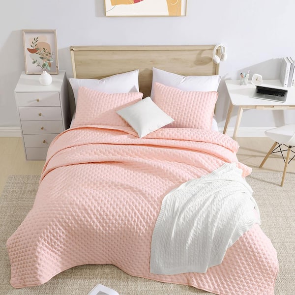 King high quality cashmere quilt - rose