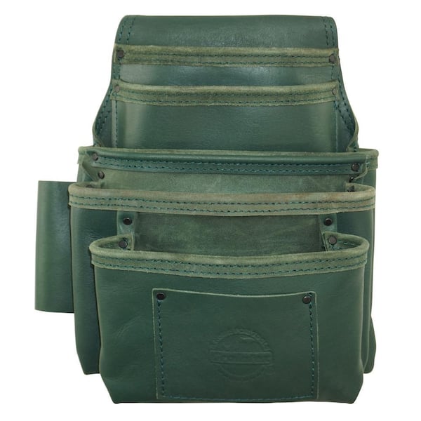Graintex 5-Pocket Right Handed Nail and Tool Pouch in Hunter Green