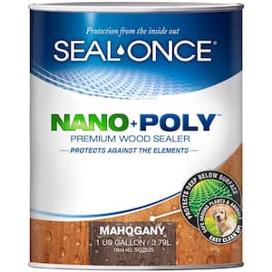 1 gal. Mahogany Ready Mix Exterior Penetrating Wood Stain and Sealer with Polyurethane
