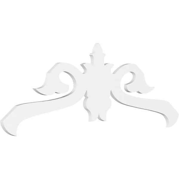 Ekena Millwork Florence 1 in. D x 22-1/2 in. W x 60 in. L Signature Urethane Gable Pediment