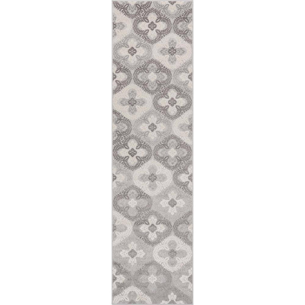 Dorado Loewy Modern Geometric Grey 2 ft. 7 in. x 9 ft. 10 in. Runner High-Low Indoor/Outdoor Area Rug price history on PriceWatchPro