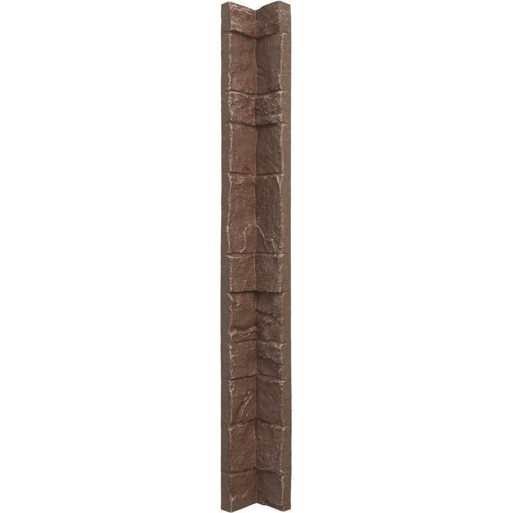 3 in. x 3 in. Autumn Bronze Composite Universal Inside Corner for StoneWall Faux Stone Siding Panels price history on PriceWatchPro