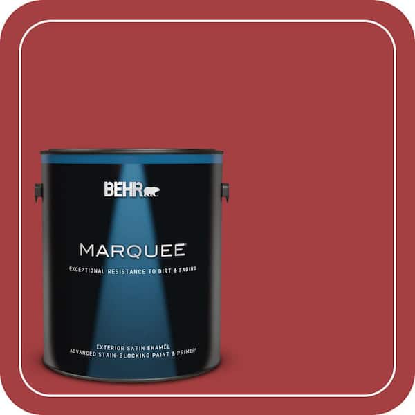 BEHR MARQUEE 1 gal. #P140-7 No More Drama Satin Enamel Exterior Paint & Primer