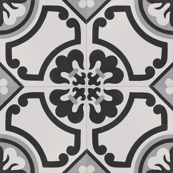 InDesign Cementine Lily 16 in. x 16 in. Durabody Ceramic Floor and Wall Tile (17.22 sq. ft. / case)