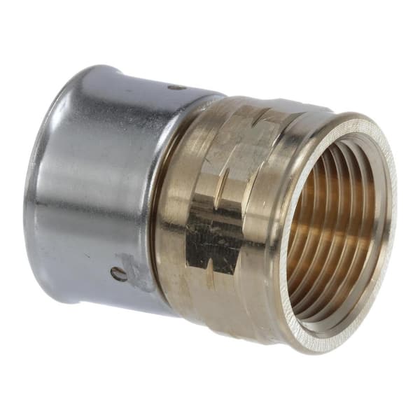Viega PureFlow 1 in. Press x 3/4 in. FPT Zero Lead Bronze Adapter (10-pack)