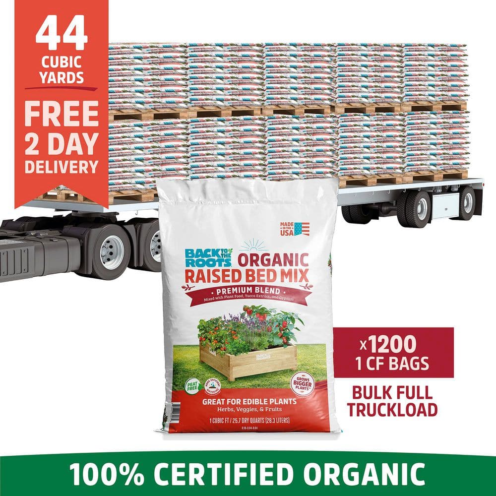 Organic Bulk Raised Bed Soil Truckload (1200 1 cu. ft. Bags) price history on PriceWatchPro
