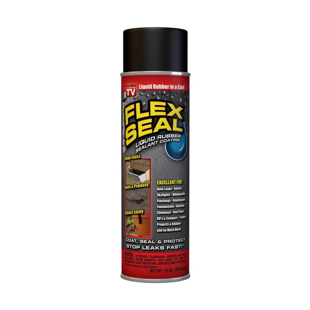 FLEX SEAL FAMILY OF PRODUCTS 14 oz. Black Aerosol Liquid Rubber