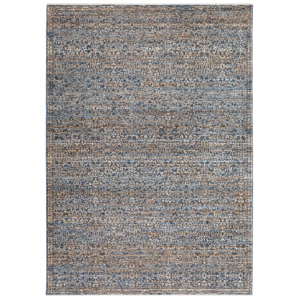 Yarra Vintage 7 ft. 10 in. x 10 ft. Blue Rug
