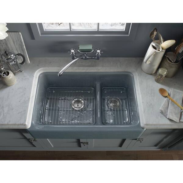 KOHLER Whitehaven 14-9/16 in. x 17-5/8 in. Sink Bowl Rack in Stainless Steel