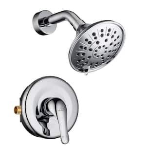 1 Handle 3-Spray Shower Faucet 1.8 GPM with Pressure Balanced Valve in Chrome