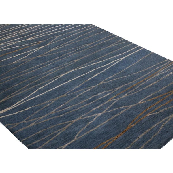 BASHIAN - Greenwich Azure 9 ft. x 12 ft. (8 ft. 6 in. x 11 ft. x 6 in.) Abstract Contemporary Area Rug