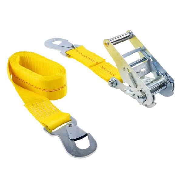 Keeper 04106 Ratchet Tie Down With Flat Snap Hooks, Yellow, 8' – Toolbox  Supply