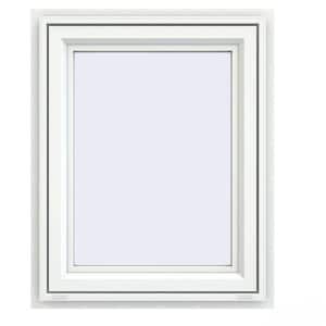 23.5 in. x 29.5 in. V-4500 Series White Vinyl Right-Handed Casement Window with Fiberglass Mesh Screen