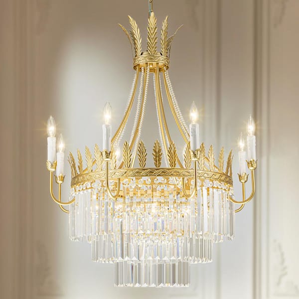 Rennnsan Yuki 12-Light Gold Neoclassical Crystal Luxury Chandelier