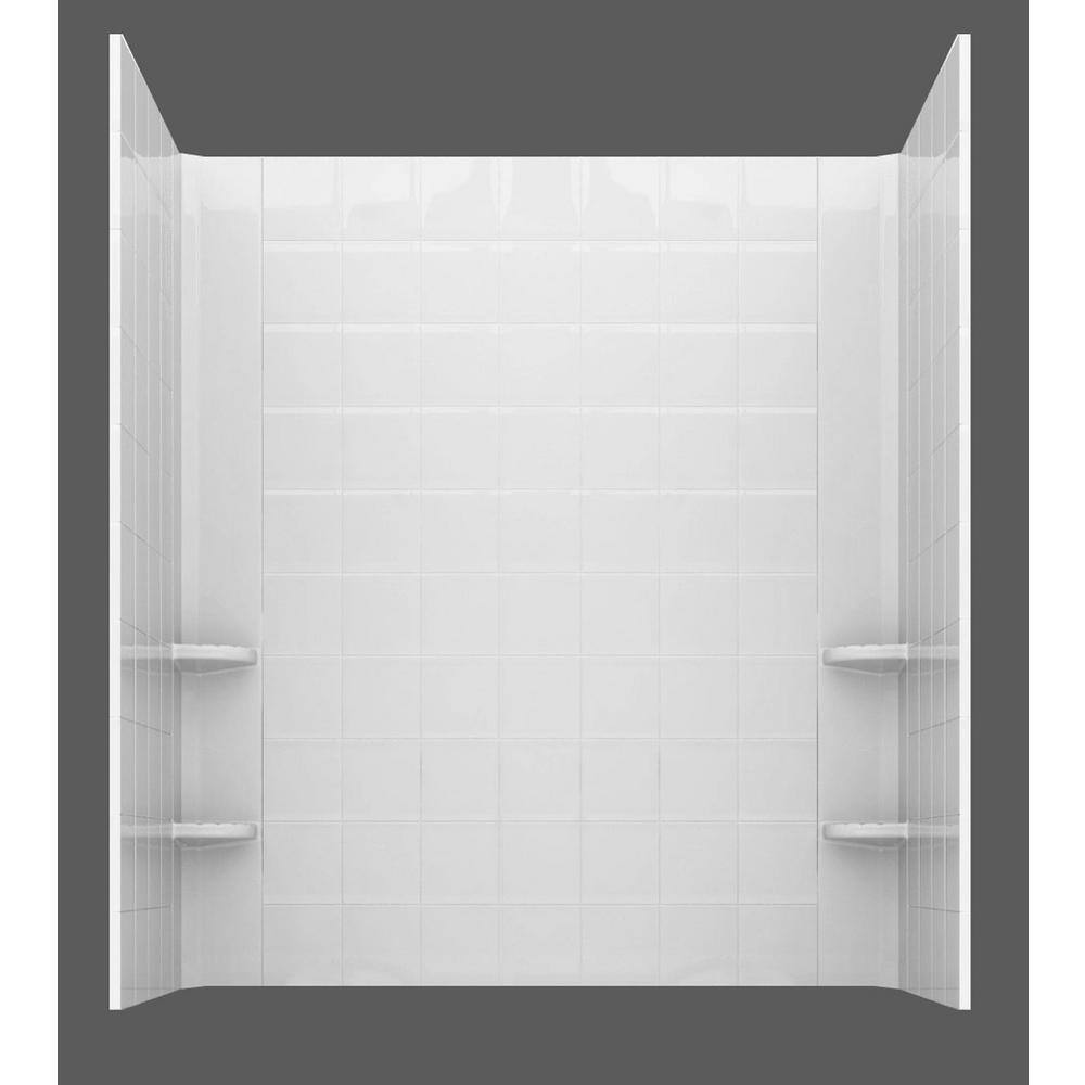 Telluride 47.25'' x 27'' White Acrylic Walk-In Air Bathtub