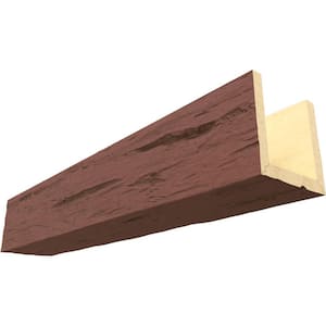 Endurathane 6 in. H x 8 in. W x 16 ft. L Hand Hewn Redwood Faux Wood Beam