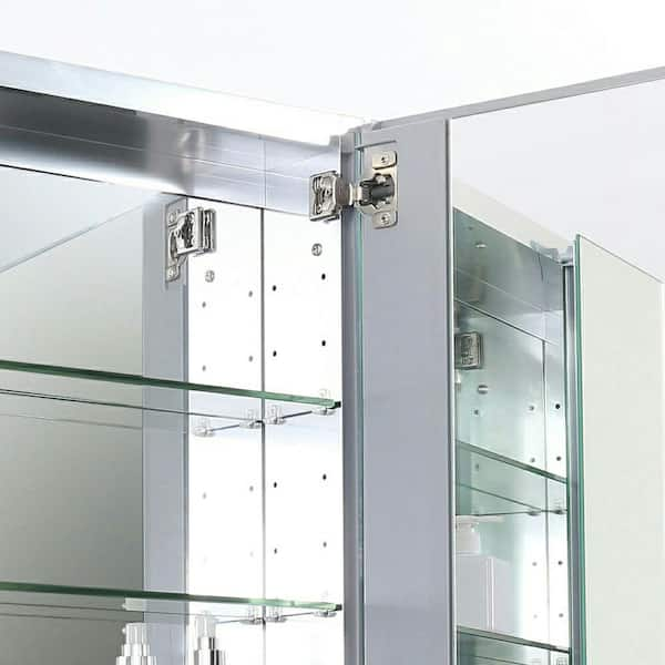 Fresca FST8110MR Adour Mirrored Bathroom Linen Side Cabinet - Faucets, Mosaic, Kitchen Supplies