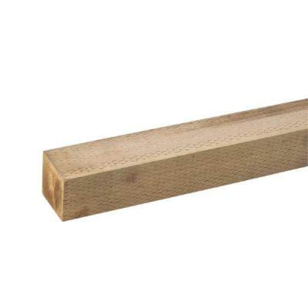 4 In. x 4 In. x 8 Ft. Cedartone Pressure-Treated Fence Post 161827 ...