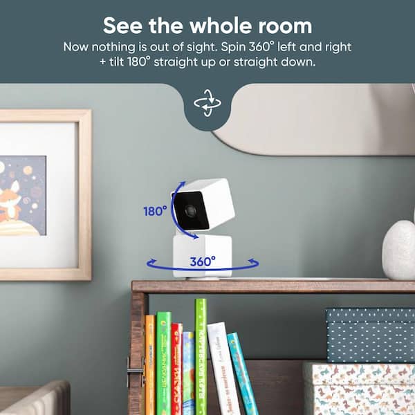  WYZE Cam Pan v3 Indoor/Outdoor IP65-Rated 1080p Pan/Tilt/Zoom  Wi-Fi Smart Home Security Camera with Motion Tracking for Baby & Pet, Color  Night Vision, 2-Way Audio, Works with Alexa & Google Assistant 